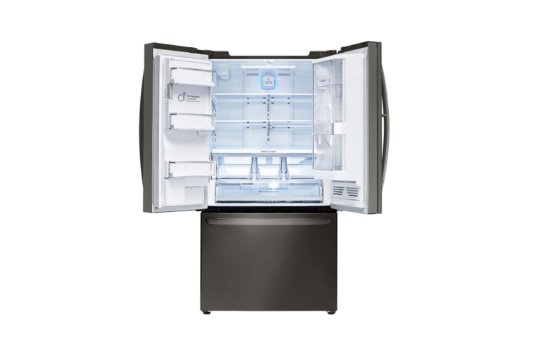 LG 36" Black Stainless Steel French Door Refrigerator with Door-in-Door®, 30 cu.ft., LFXS30766D