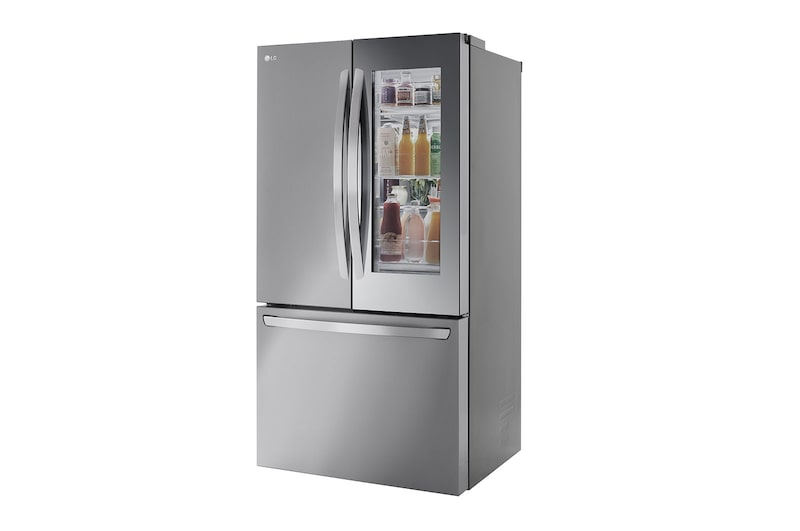 LG 36" 27 cu.ft. Mirror InstaView® Counter-Depth MAX™ French 3-Door Refrigerator | Internal Water Dispenser | Ice Maker, LLFGC2706S