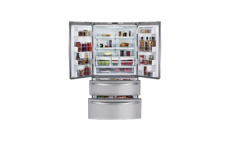 LG 36 Inch, 25 cu.ft. 4-Door French Door Refrigerator, LMC25785SB