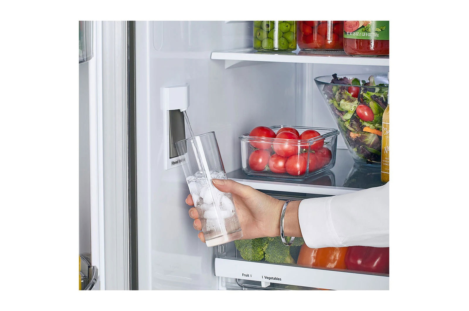 LG 36' 4-Door French Door Counter Depth Refrigerator with Water Dispenser and Smart Cooling™ Plus,  22.7 cu.ft., LMWC23626S