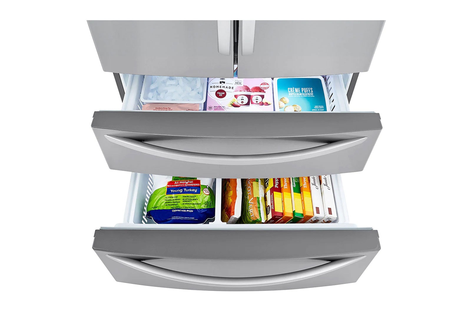 LG 36' 4-Door French Door Counter Depth Refrigerator with Water Dispenser and Smart Cooling™ Plus,  22.7 cu.ft., LMWC23626S