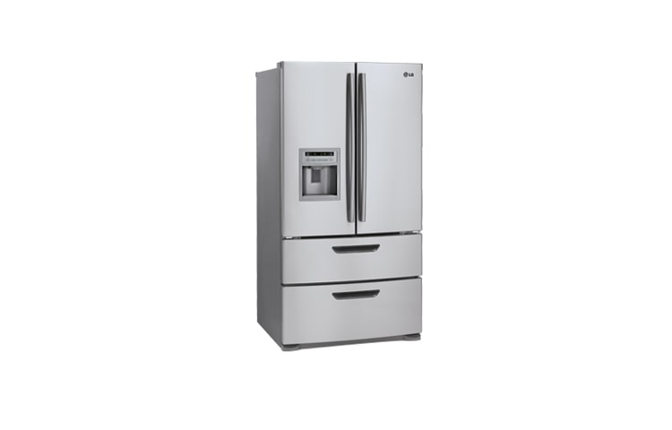 LG 36 Inch, 24.7 cu.ft. 4-door French Door Refrigerator with Ice and Water Dispenser, LMX25964ST