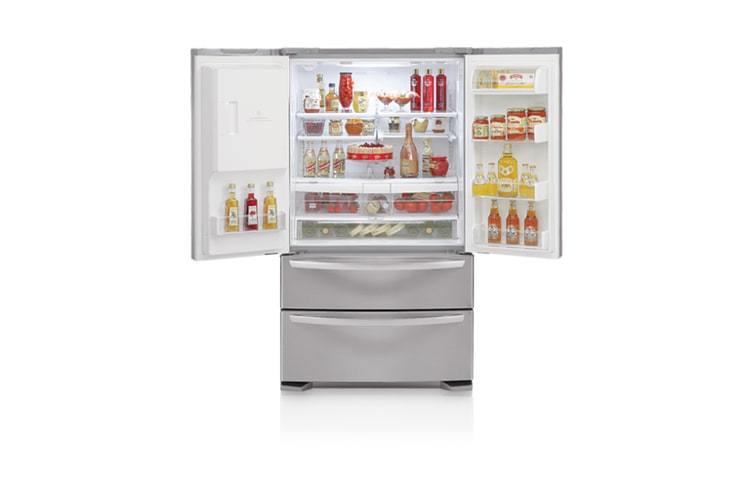 LG 4-Door French Door Refrigerator with Ice and Water Dispenser (24.7 cu.ft.), LMX25984ST