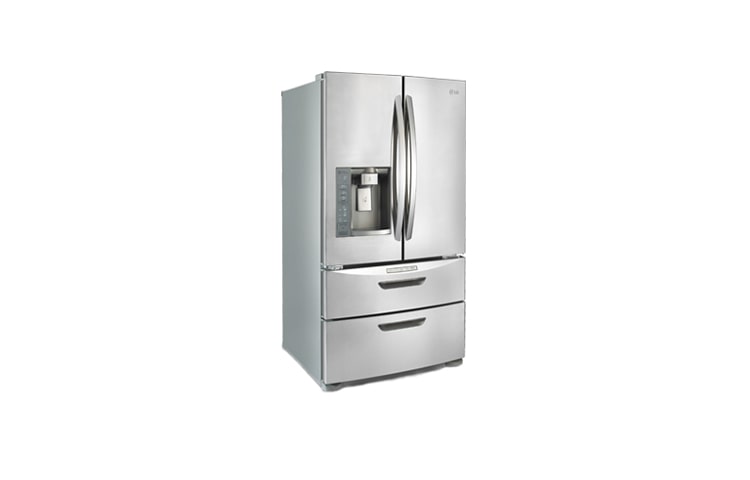 LG 36 Inch, 26.5 cu. ft Ultra-large 4 Door convertible refrigerator with bottom freezer, LMX28994ST