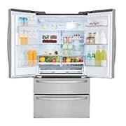 LG 28 cu.ft. 4-Door French Door Refrigerator with Dual Ice Makers, LMXS28626S