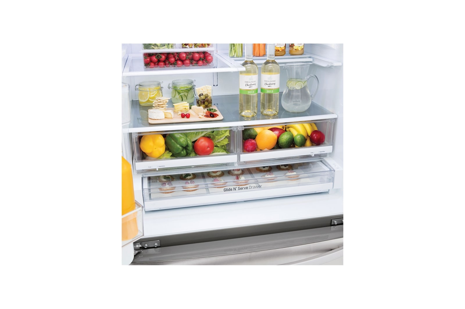 LG 28 cu.ft. 4-Door French Door Refrigerator with Dual Ice Makers, LMXS28626S
