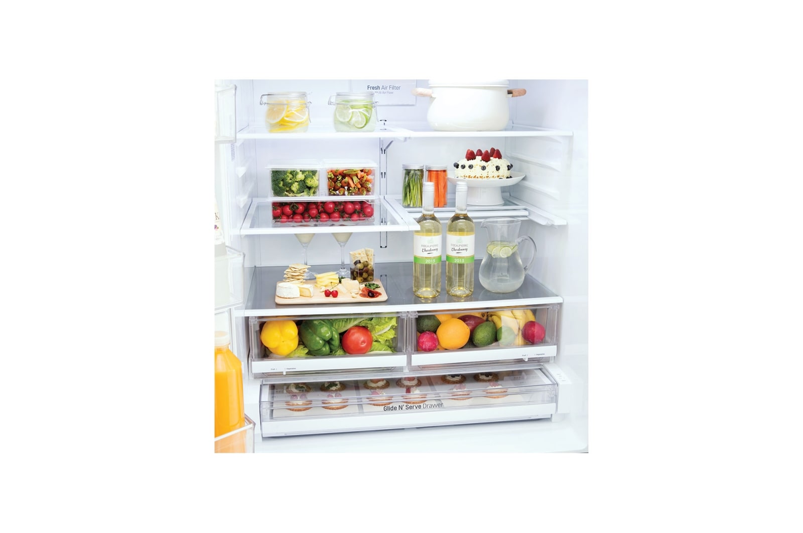 LG 28 cu.ft. 4-Door French Door Refrigerator with Dual Ice Makers, LMXS28626S