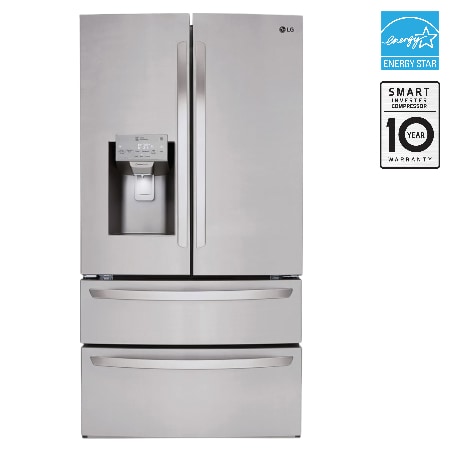 LG 36" 28 cu.ft. Standard-Depth French 4-Door Refrigerator with Ice & Water Dispenser thumbnail 2