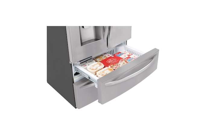 LG 36" 28 cu.ft. Standard-Depth French 4-Door Refrigerator | Ice & Water Dispenser | Dual Ice Maker, LMXS28626S