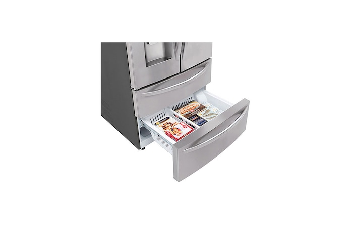 LG 36" 28 cu.ft. Standard-Depth French 4-Door Refrigerator | Ice & Water Dispenser | Dual Ice Maker, LMXS28626S