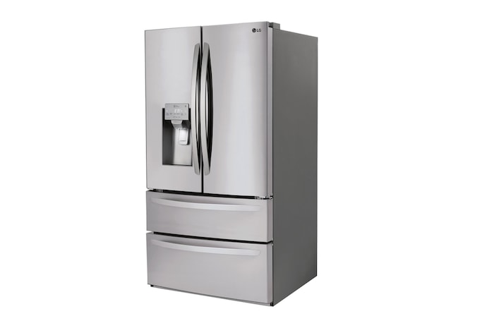 LG 36" 28 cu.ft. Standard-Depth French 4-Door Refrigerator | Ice & Water Dispenser | Dual Ice Maker, LMXS28626S