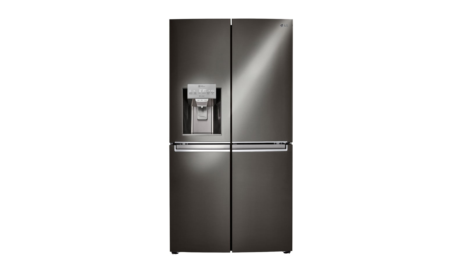 LG 36" Black Stainless Steel 4-Door French Door Refrigerator with Door-in-Door®, 30 cu.ft., LNXS30866D