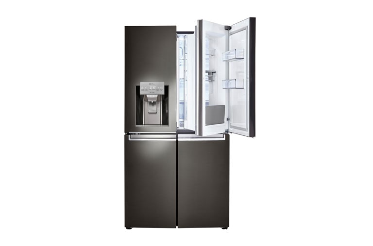 LG 36" Black Stainless Steel 4-Door French Door Refrigerator with Door-in-Door®, 30 cu.ft., LNXS30866D
