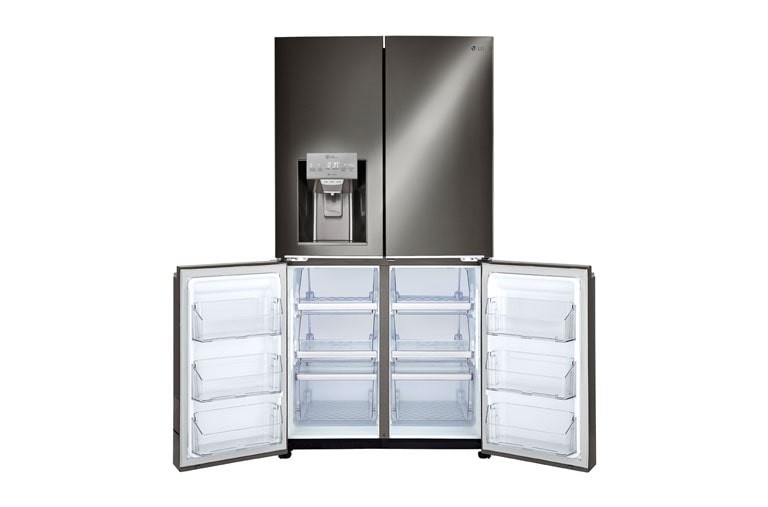 LG 36" Black Stainless Steel 4-Door French Door Refrigerator with Door-in-Door®, 30 cu.ft., LNXS30866D