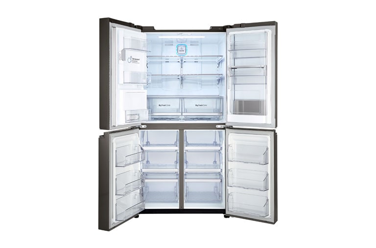 LG 36" Black Stainless Steel 4-Door French Door Refrigerator with Door-in-Door®, 30 cu.ft., LNXS30866D