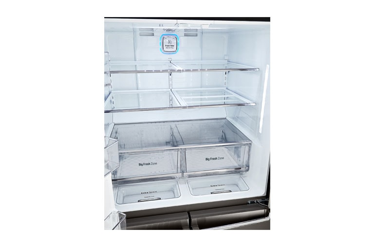 LG 36" Black Stainless Steel 4-Door French Door Refrigerator with Door-in-Door®, 30 cu.ft., LNXS30866D