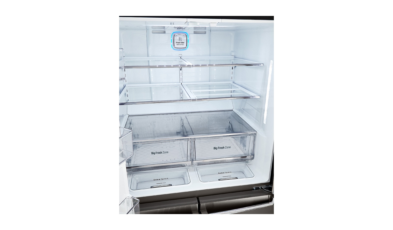 LG 36" Black Stainless Steel 4-Door French Door Refrigerator with Door-in-Door®, 30 cu.ft., LNXS30866D