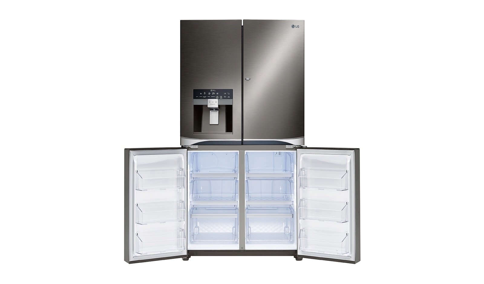 LG 36" Black Stainless Steel French Door Refrigerator with Door-in-Door®, 30 cu.ft., LPXS30866D