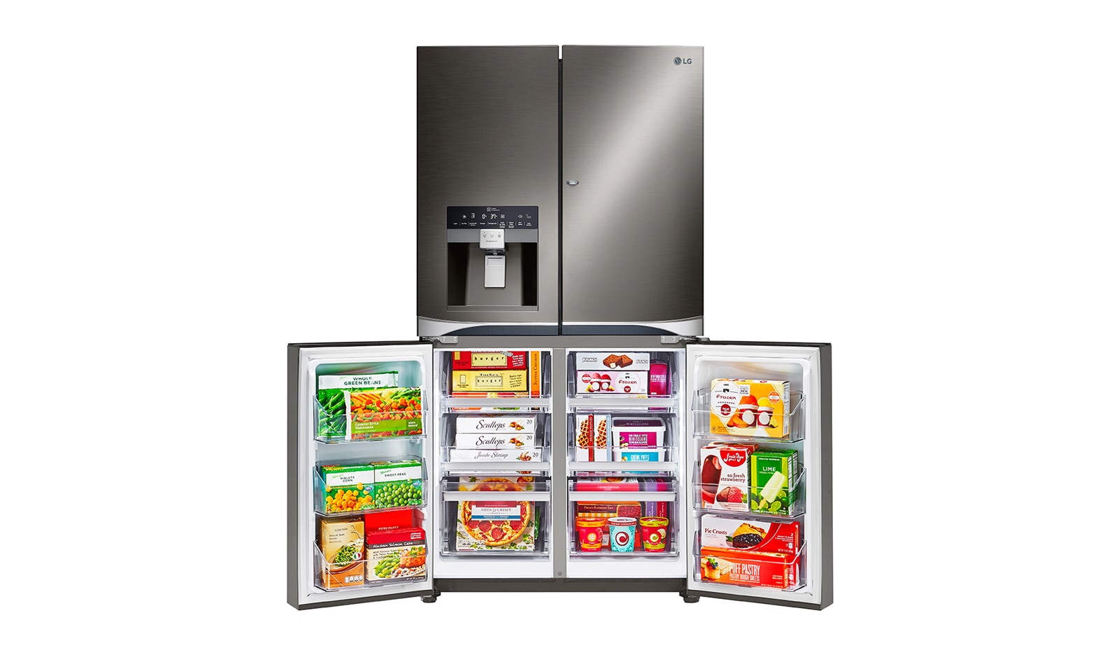 LG 36" Black Stainless Steel French Door Refrigerator with Door-in-Door®, 30 cu.ft., LPXS30866D