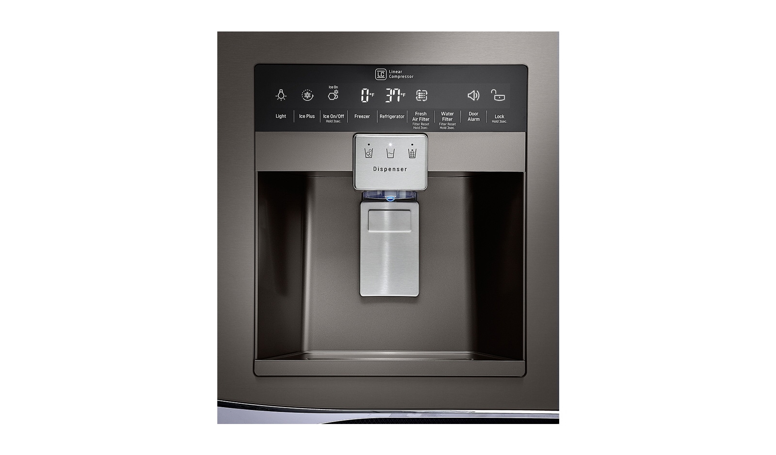 LG 36" Black Stainless Steel French Door Refrigerator with Door-in-Door®, 30 cu.ft., LPXS30866D