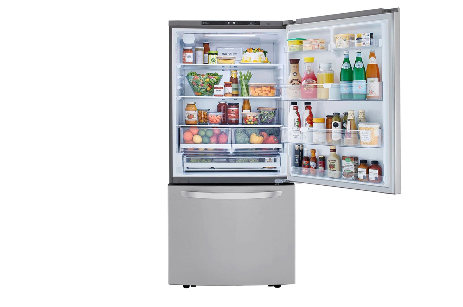 LG 33'' Bottom-Freezer Drawer Refrigerator with Ice Maker, 26 cu.ft, LRDCS2603S