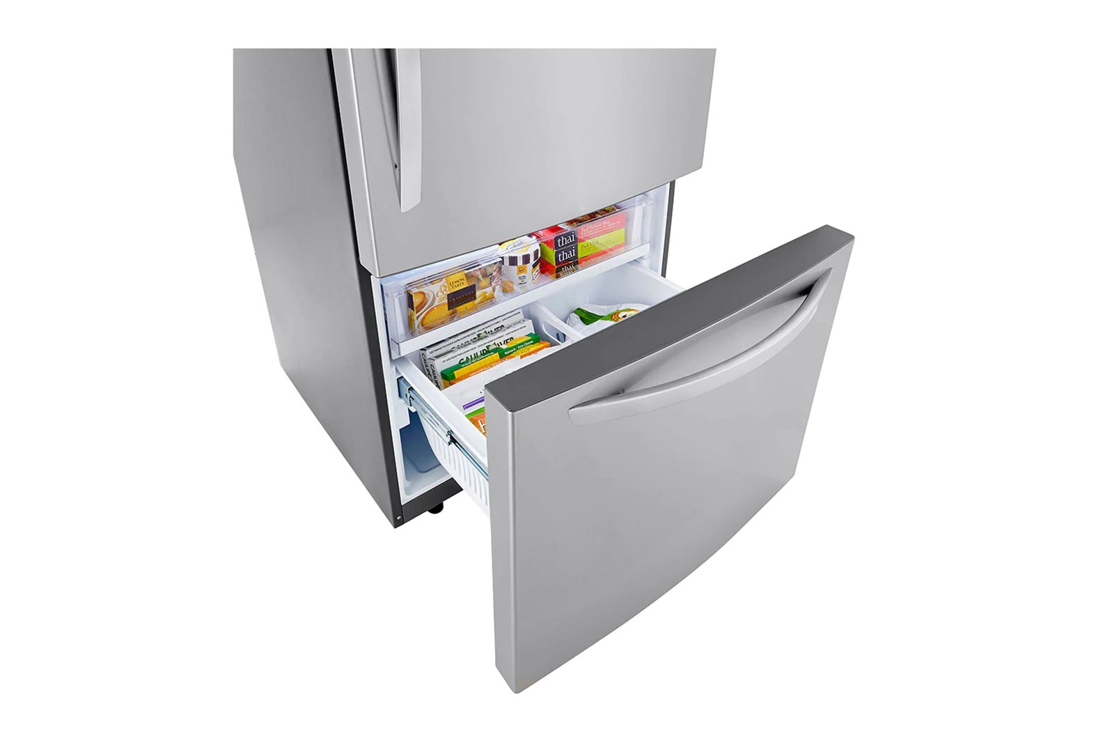 LG 33'' Bottom-Freezer Drawer Refrigerator with Ice Maker, 26 cu.ft, LRDCS2603S