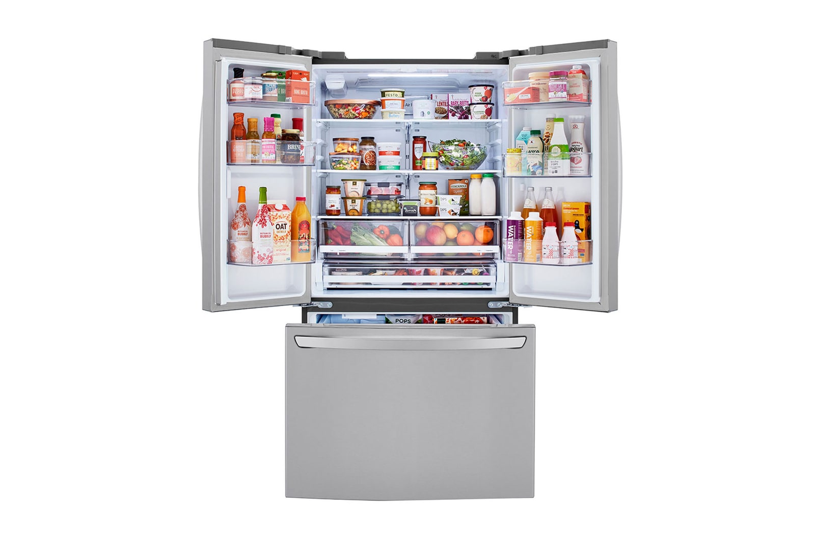 Front Open Filled view