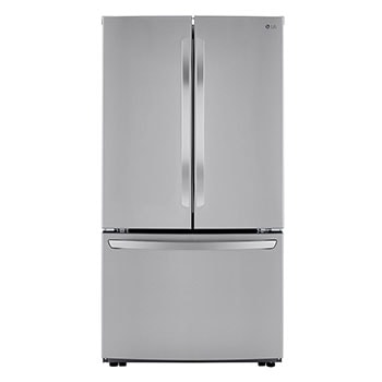 Front view of 36" 23 cu.ft. Counter-Depth French 3-Door Refrigerator Ice Maker (LRFCC23D6S)