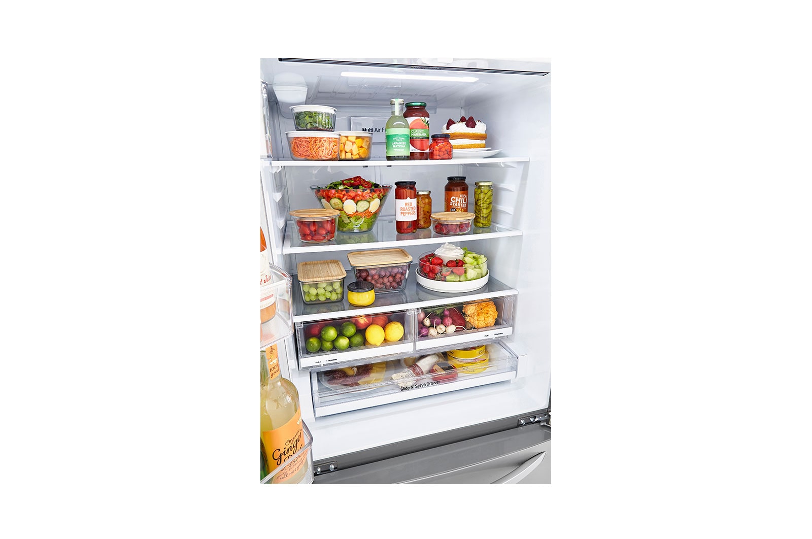 LG 33'' Smudge Resistant French Door Refrigerator with Smart Cooling™ Plus, LRFCS2503S