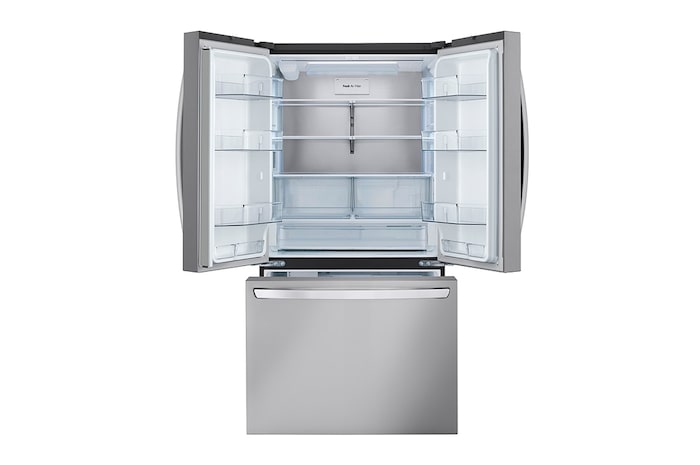 LG 36" 27 cu.ft. Counter-Depth MAX™ French 3-Door Refrigerator | Internal Water Dispenser | Ice Maker, LRFLC2706S