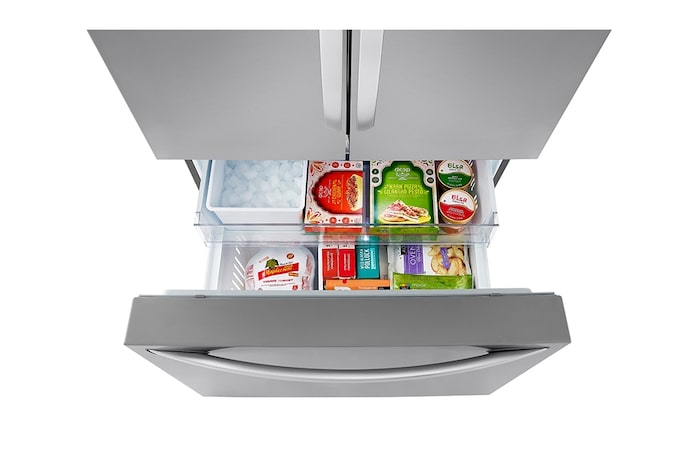 LG 36" 27 cu.ft. Counter-Depth MAX™ French 3-Door Refrigerator | Internal Water Dispenser | Ice Maker, LRFLC2706S