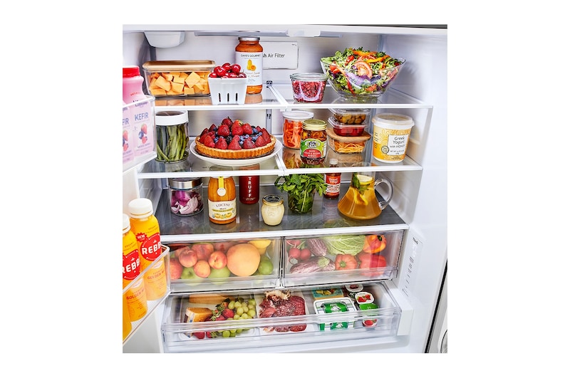 LG 36" 27 cu.ft. Counter-Depth MAX™ French 3-Door Refrigerator | Internal Water Dispenser | Ice Maker, LRFLC2706S