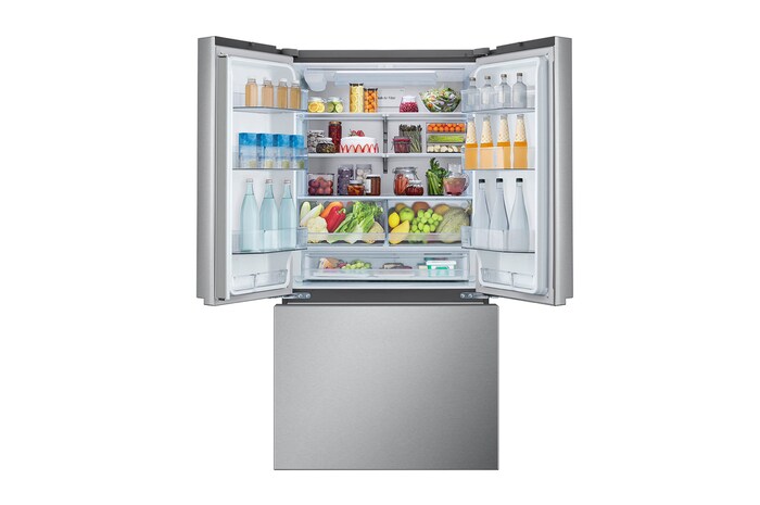 LRFLC2716S_2025_Product_Image_Refrigerator_FrontOpen_Food