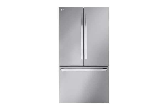 Front view of 32 cu. ft. French 3-Door Standard-Depth MAX™ Refrigerator with Internal Water Dispenser, LRFLS3206S