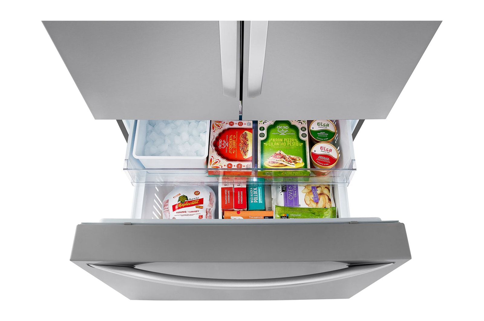 Freezer Interior Filled
