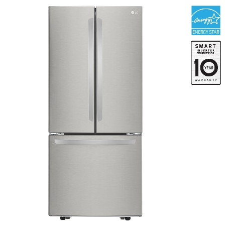 LG 30" 22 cu.ft. Standard-Depth French 3-Door Refrigerator