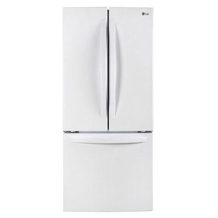 Lg white double door on sale fridge