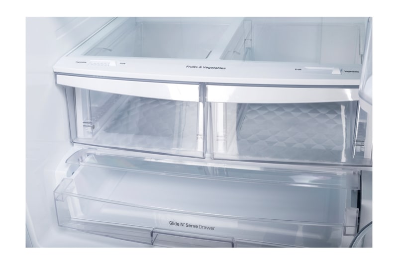 LG 30" 22 cu.ft. Standard-Depth French 3-Door Refrigerator , LRFNS2200W