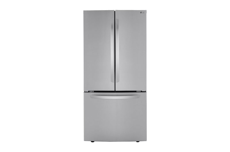 Front view of 33" 25 cu.ft. Standard-Depth French 3-Door Refrigerator (LRFNS2503S)