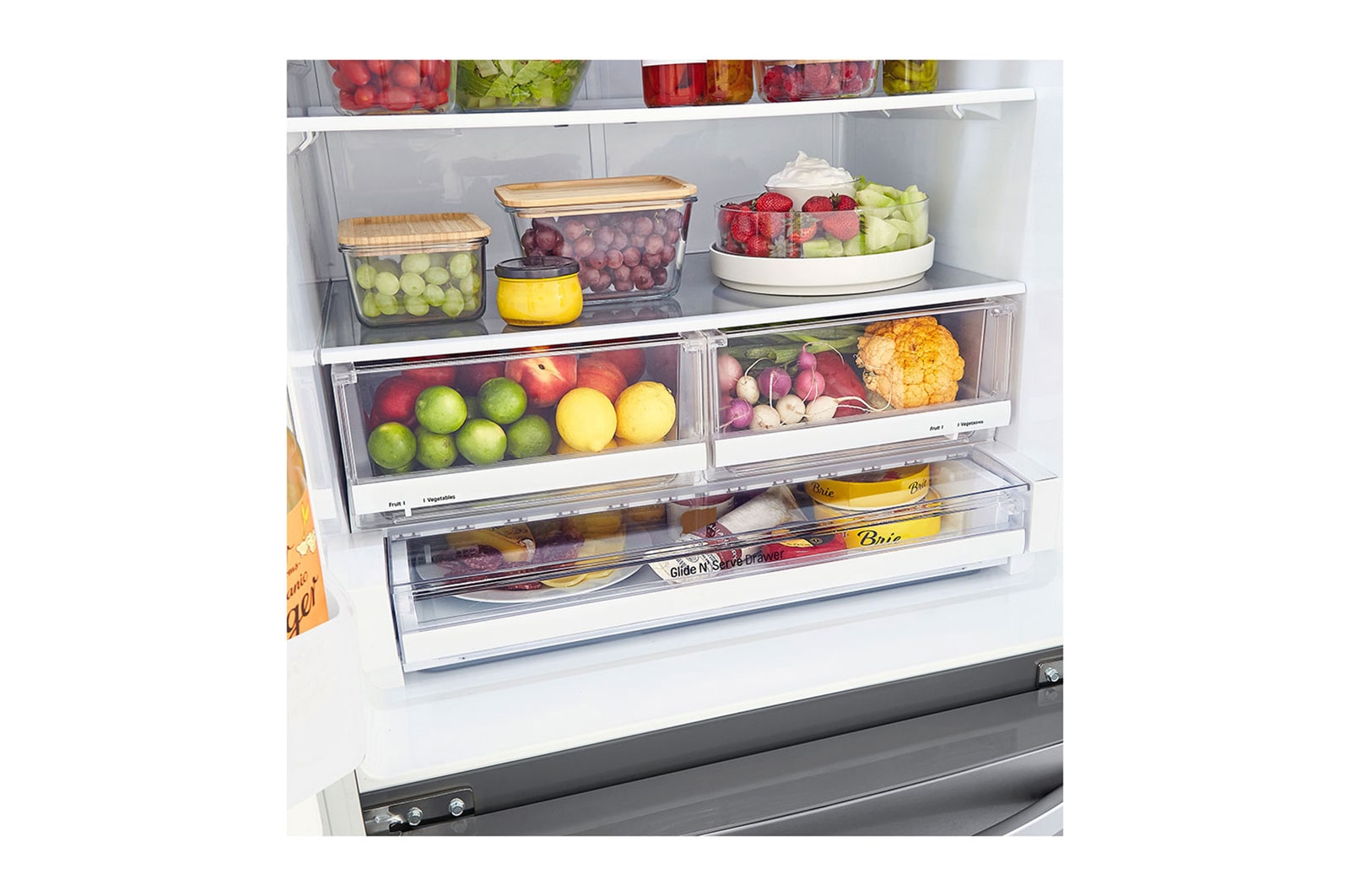 LG 33" 25 cu.ft. Standard-Depth French 3-Door Refrigerator , LRFNS2503S