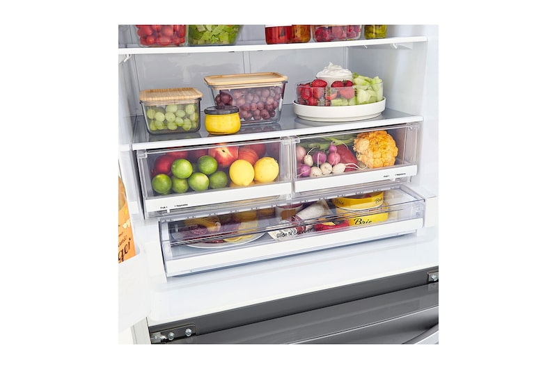LG 33" 25 cu.ft. Standard-Depth French 3-Door Refrigerator , LRFNS2503S