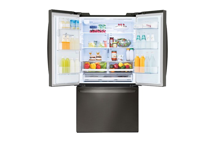 LG 36" 28 cu.ft. Standard-Depth French 3-Door Refrigerator | Ice & Water Dispenser | , LRFS28XBD