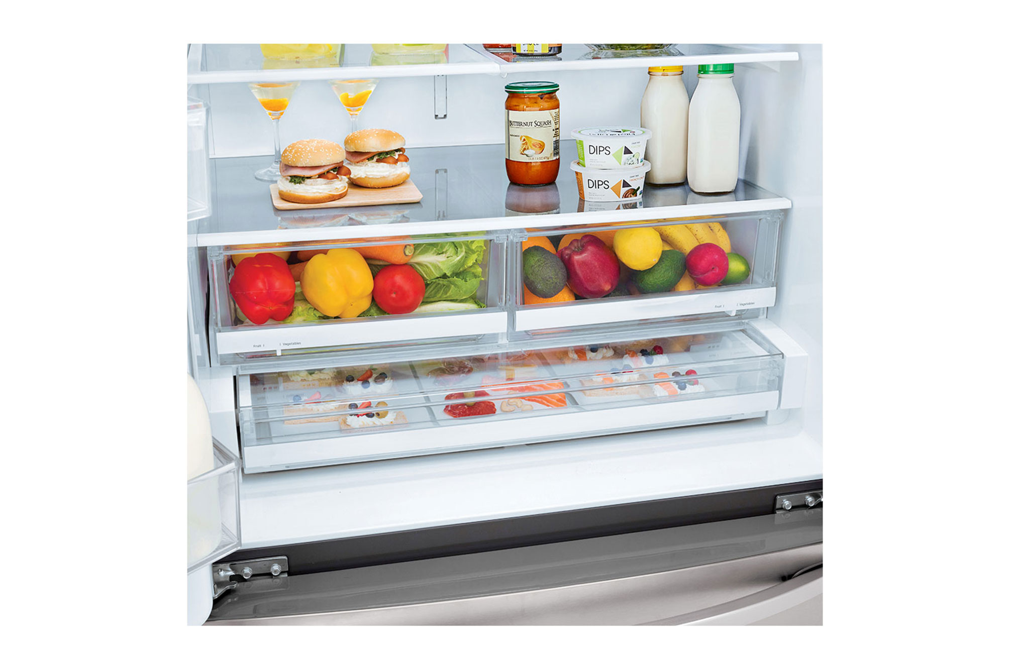 LG LRFS28XBS 28 CuFt Bottom Mount Refrigerator on Fridge.com