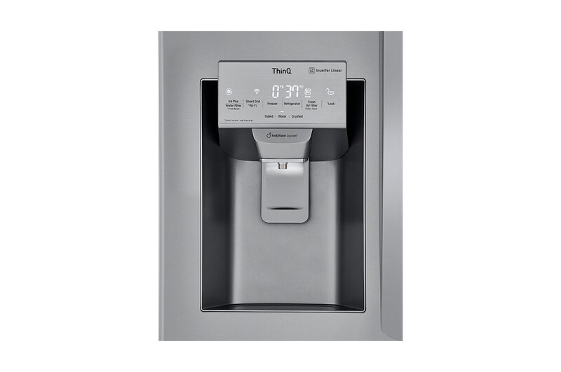 LG Réfrigérateur intelligent InstaView<sup>MD</sup> de 24 pi³ avec machine à glaçons Craft Ice<sup>MC</sup>, LRFVS2503S