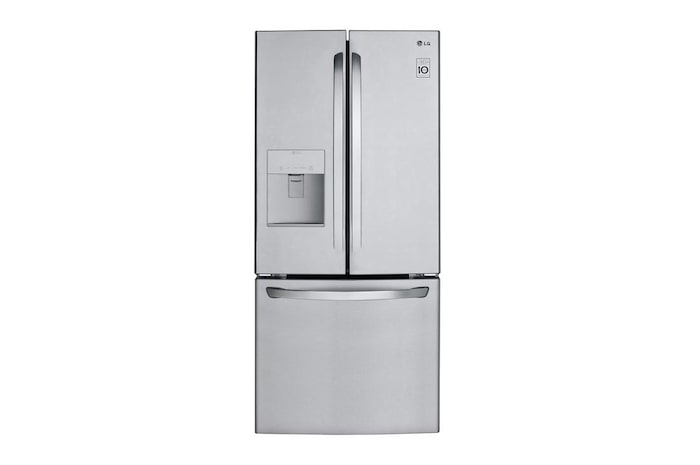 LG 30" 22 cu.ft. Standard-Depth French 3-Door Refrigerator | External Water Dispenser | Ice Maker, LRFWS2200S