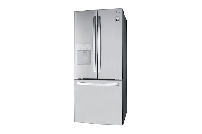 LG 30" 22 cu.ft. Standard-Depth French 3-Door Refrigerator | External Water Dispenser | Ice Maker, LRFWS2200S
