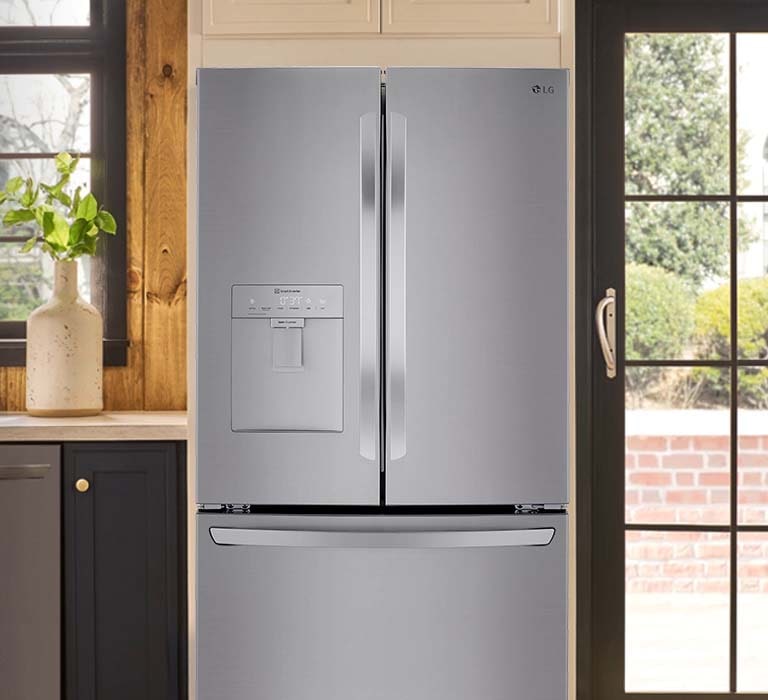 Lg double door fridge sales with water dispenser