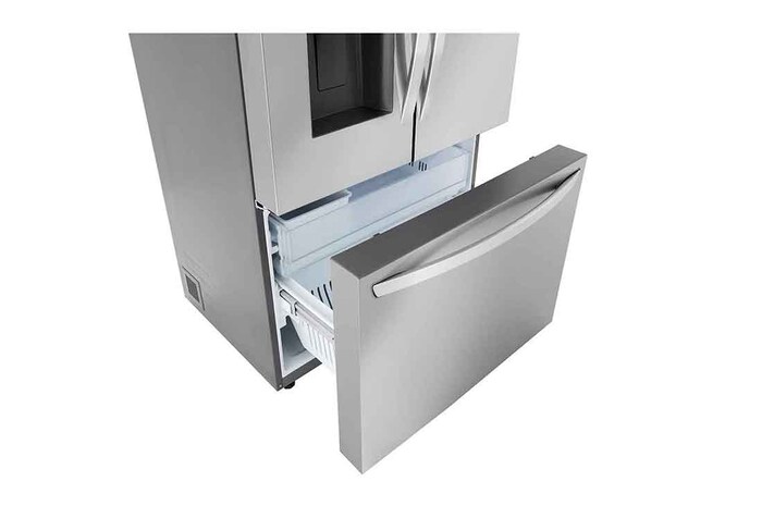 LG 36" 26 cu.ft. Counter-Depth MAX™ French 3-Door Refrigerator | Ice & Water Dispenser | Dual Ice Maker, LRFXC2606S