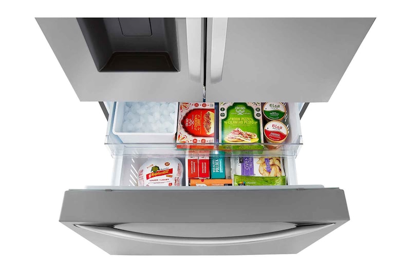 LG 36" 26 cu.ft. Counter-Depth MAX™ French 3-Door Refrigerator | Ice & Water Dispenser | Dual Ice Maker, LRFXC2606S