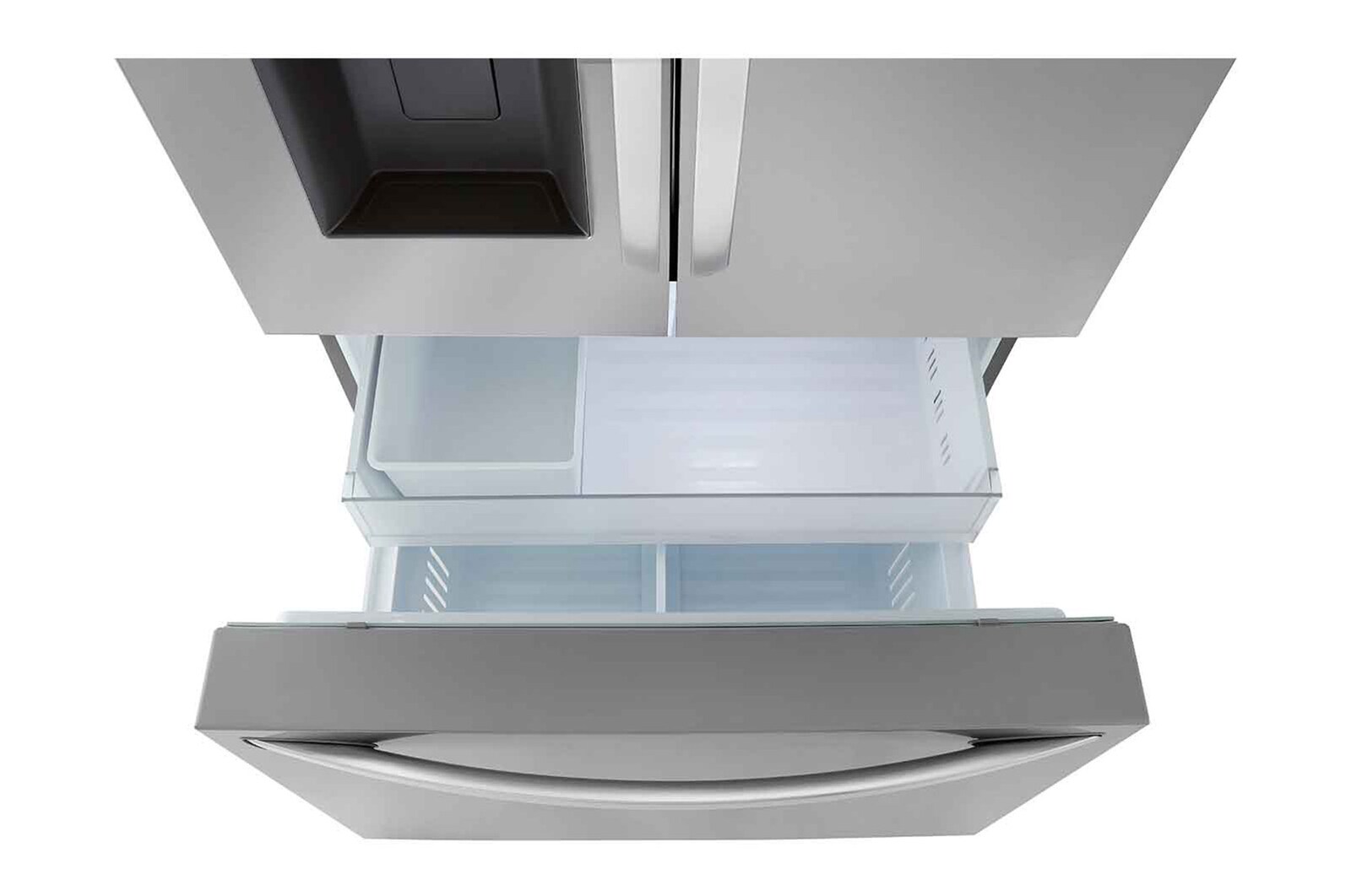 LG 36" 26 cu.ft. Counter-Depth MAX™ French 3-Door Refrigerator | Ice & Water Dispenser | Dual Ice Maker, LRFXC2606S